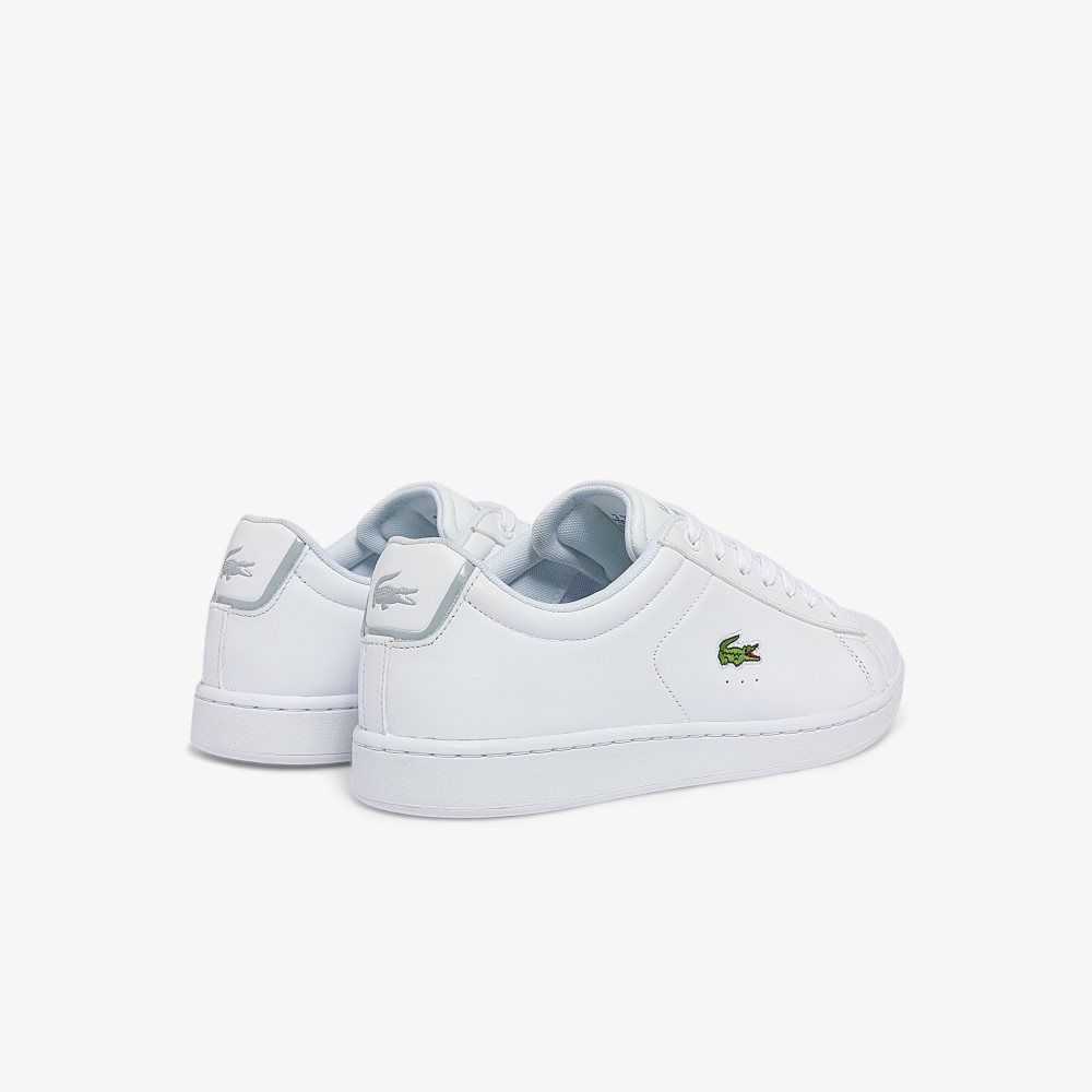 Lacoste Carnaby BL Leather Sneakers White/White | KIZ-923647