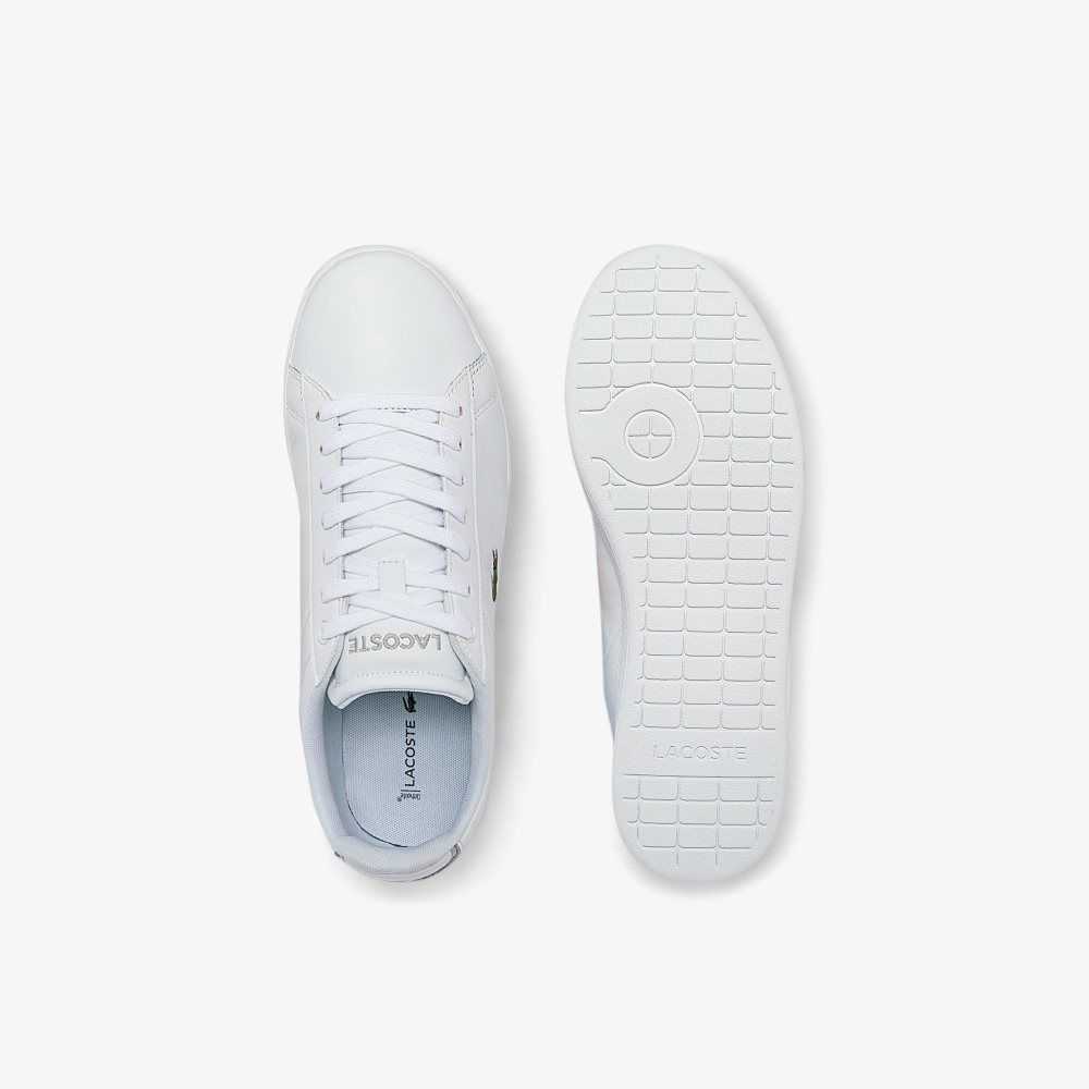 Lacoste Carnaby BL Leather Sneakers White/White | KIZ-923647