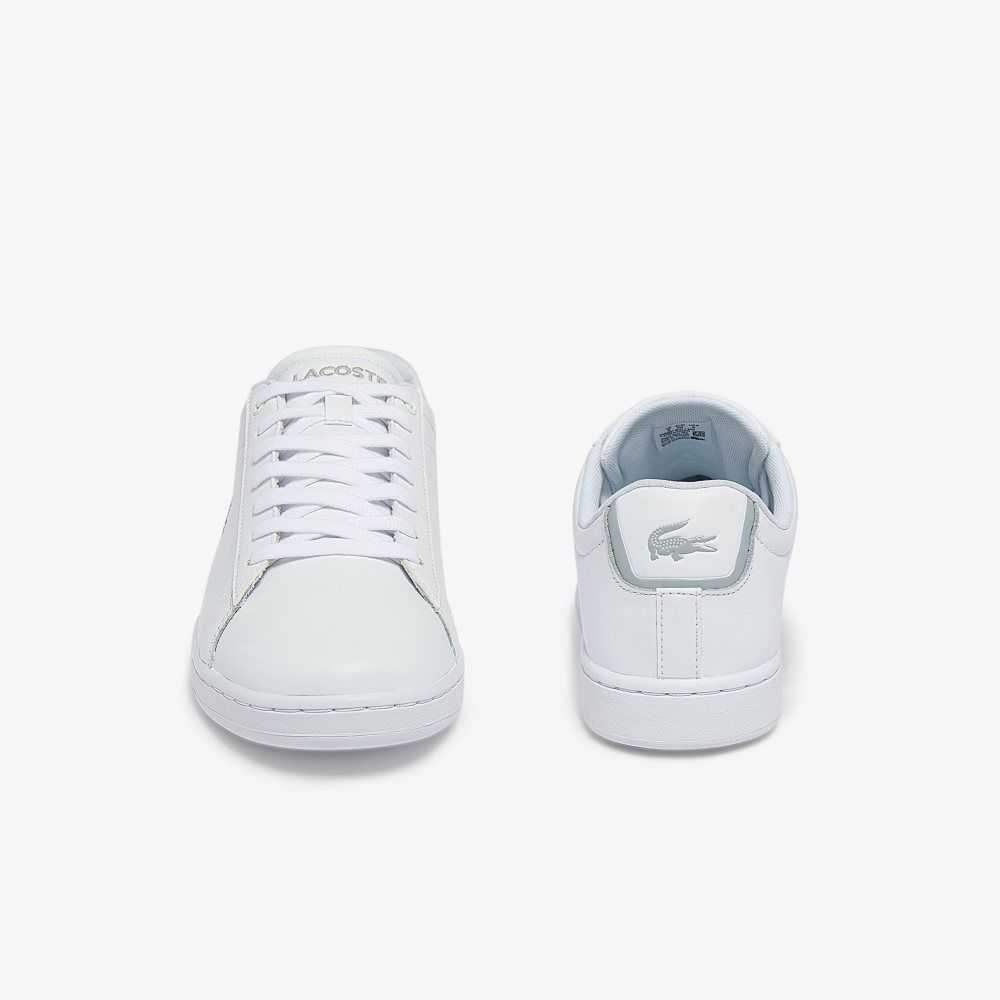 Lacoste Carnaby BL Leather Sneakers White/White | KIZ-923647