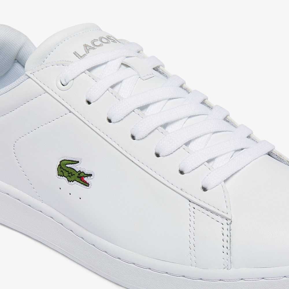 Lacoste Carnaby BL Leather Sneakers White/White | KIZ-923647