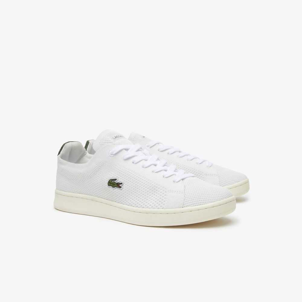 Lacoste Carnaby Piquee Sneakers White/Green | ASL-504936