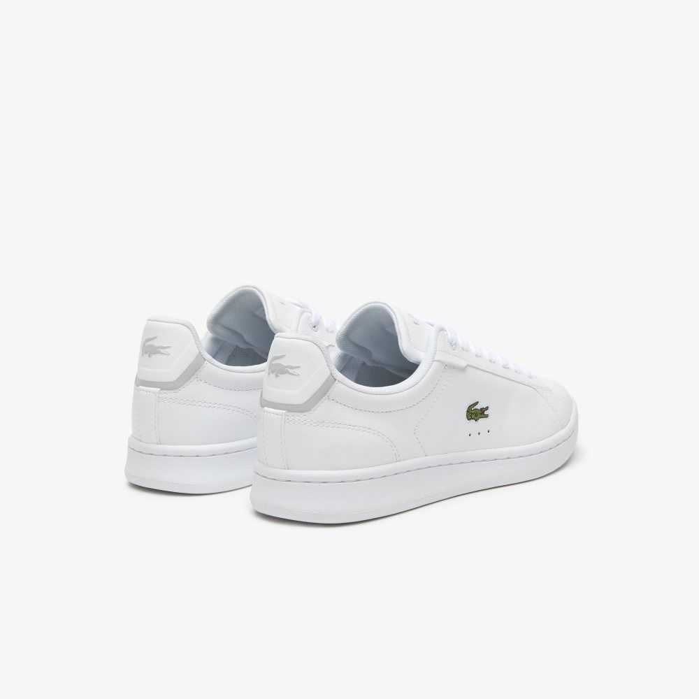 Lacoste Carnaby Pro BL Tonal Leather Sneakers White/White | OGS-409371