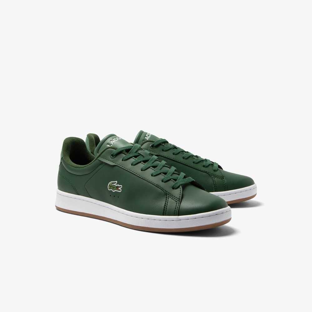 Lacoste Carnaby Pro Leather Gum Sole Sneakers Dk Grn/Gum | JOE-648320