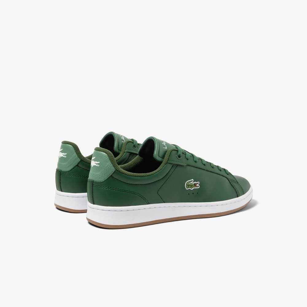 Lacoste Carnaby Pro Leather Gum Sole Sneakers Dk Grn/Gum | JOE-648320