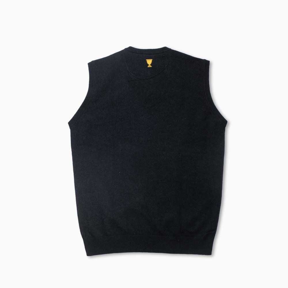 Lacoste Cashmere Sweater Vest Black | NAJ-614572