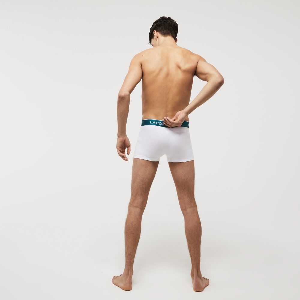 Lacoste Casual Boxer Brief 3-Pack White | NBK-052698