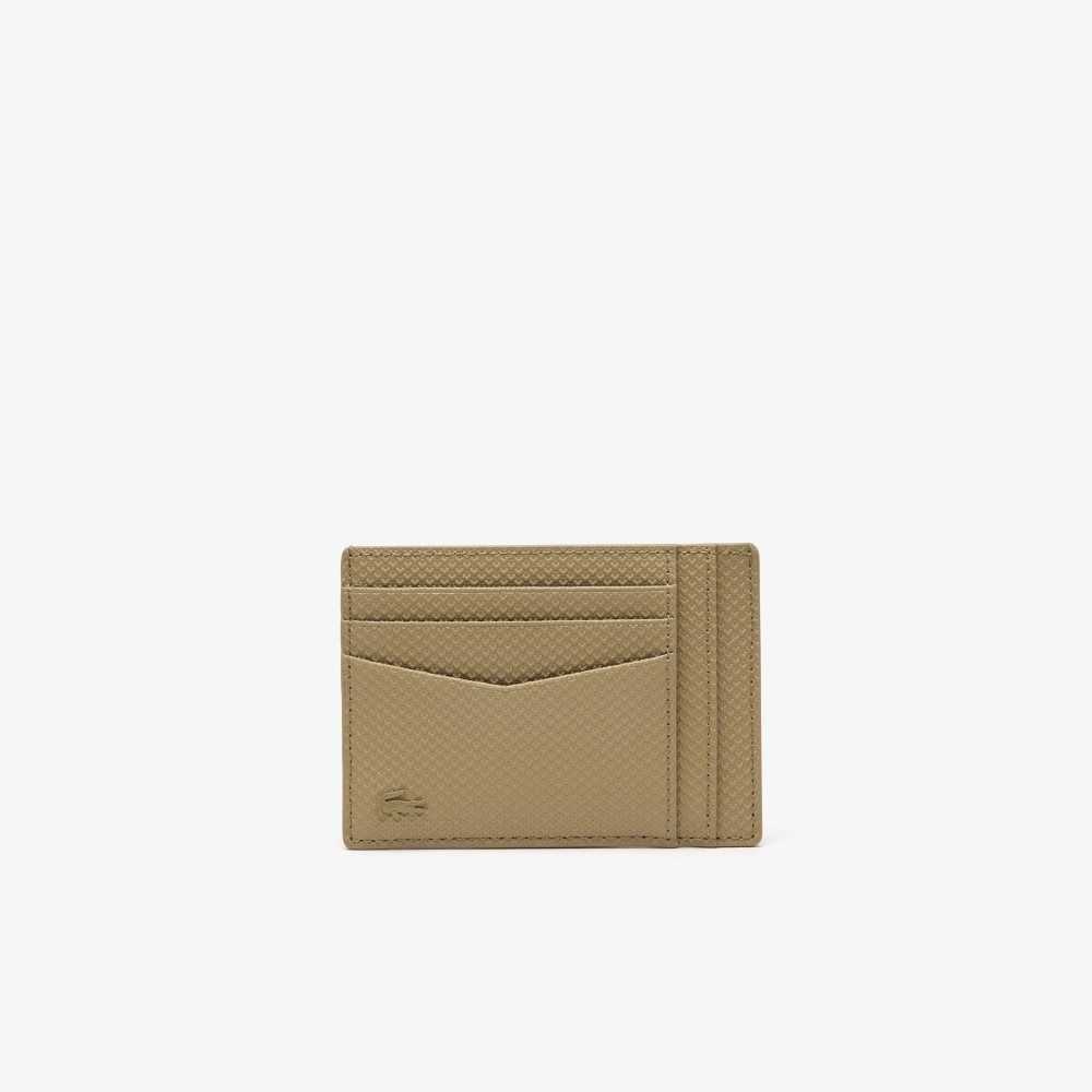 Lacoste Chantaco Calfskin Leather Card Holder Lion | OBC-704612