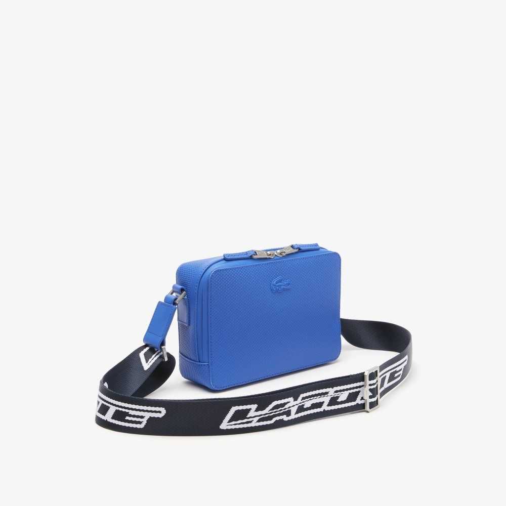 Lacoste Chantaco Logo Strap Bag Royaume Bleu Nuit Blanc | LPH-903824