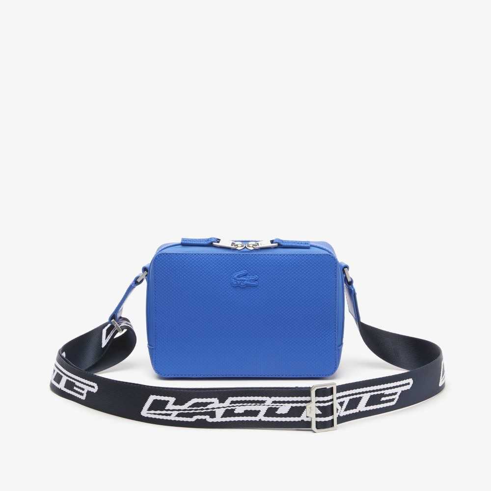 Lacoste Chantaco Logo Strap Bag Royaume Bleu Nuit Blanc | LPH-903824