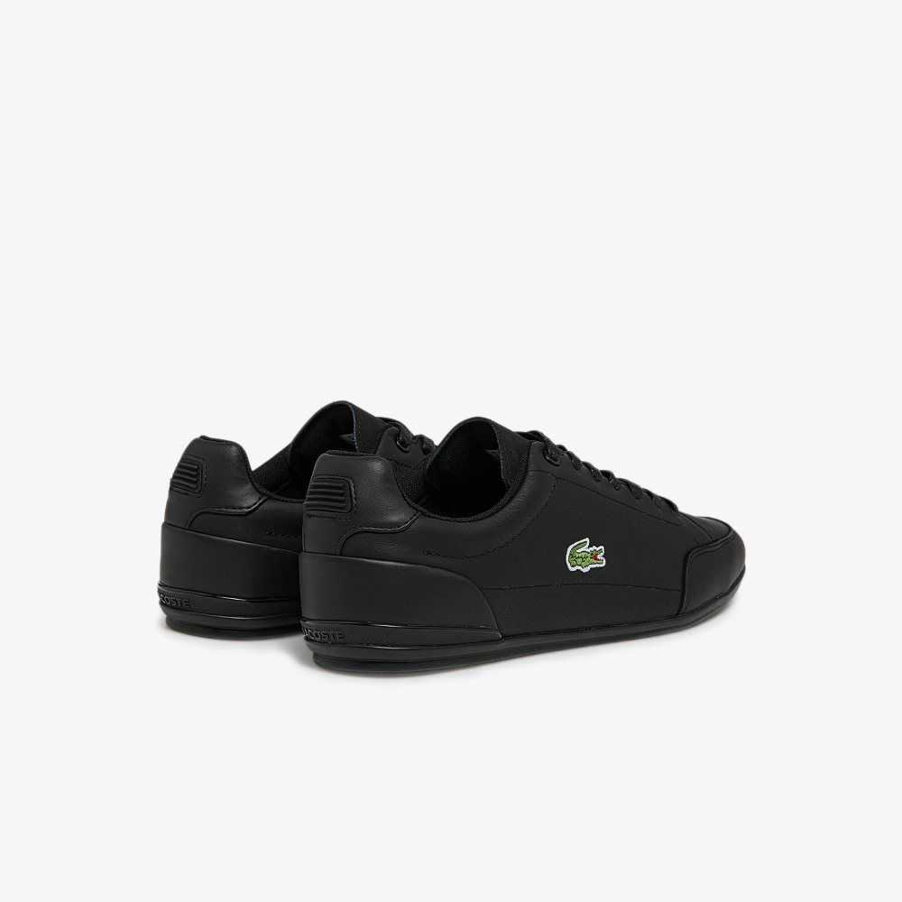 Lacoste Chaymon Crafted Leather Sneakers Blk/Blk | OXQ-347160