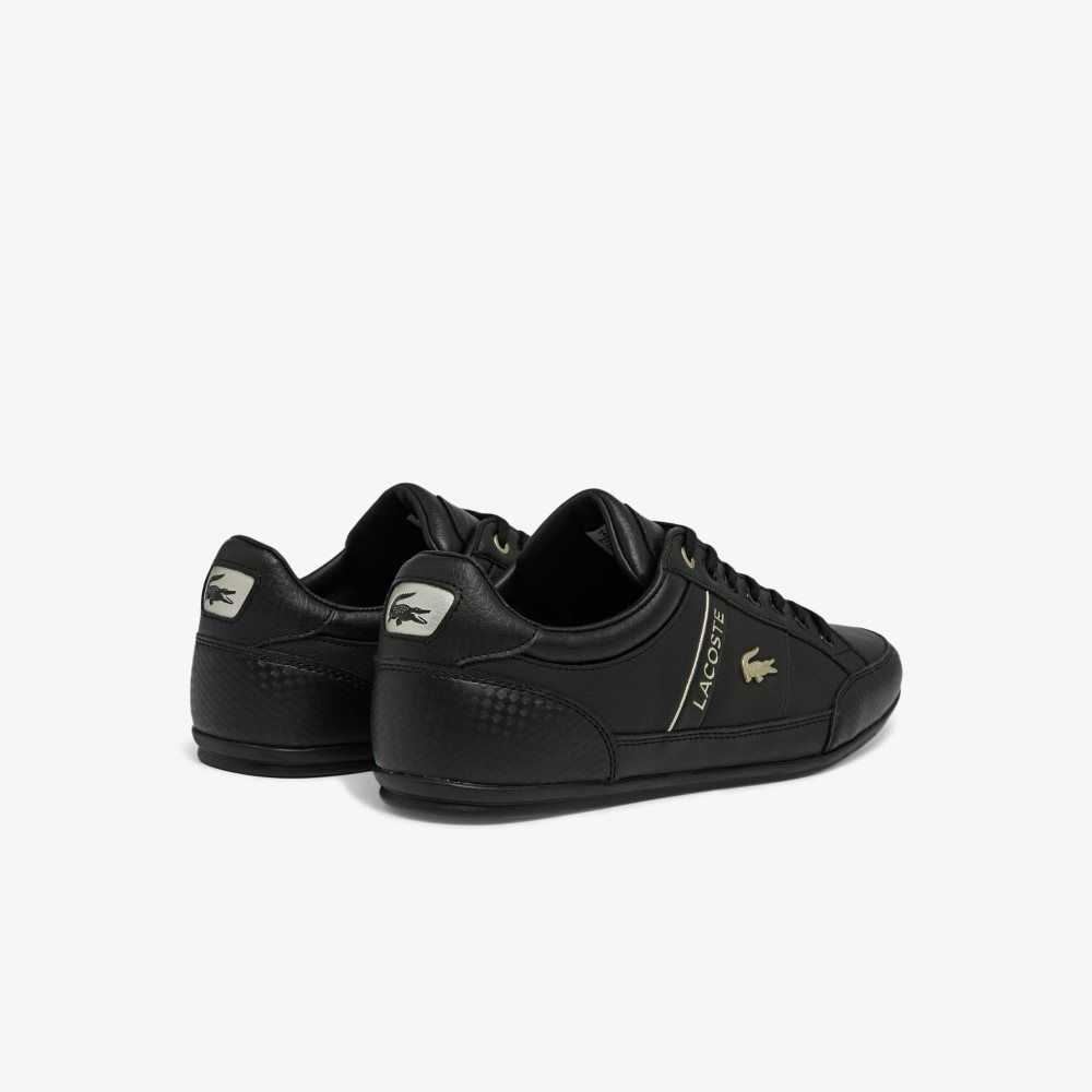 Lacoste Chaymon Leather Sneakers Blk/Blk | AXF-147089