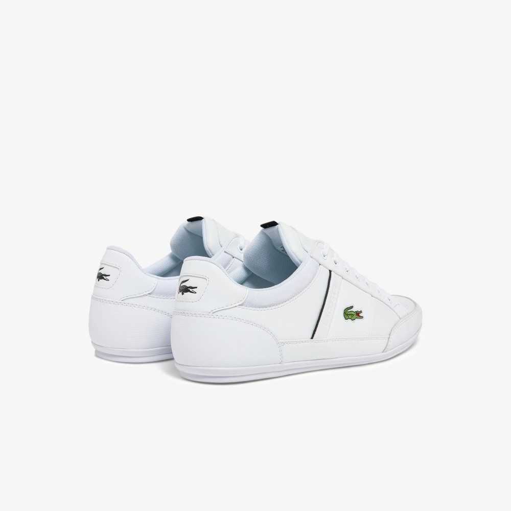 Lacoste Chaymon Leather Sneakers White/Black | WIG-780649