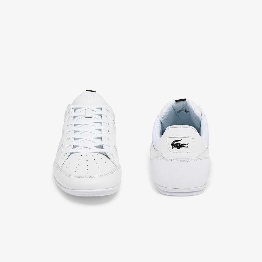 Lacoste Chaymon Leather Sneakers White/Black | WIG-780649