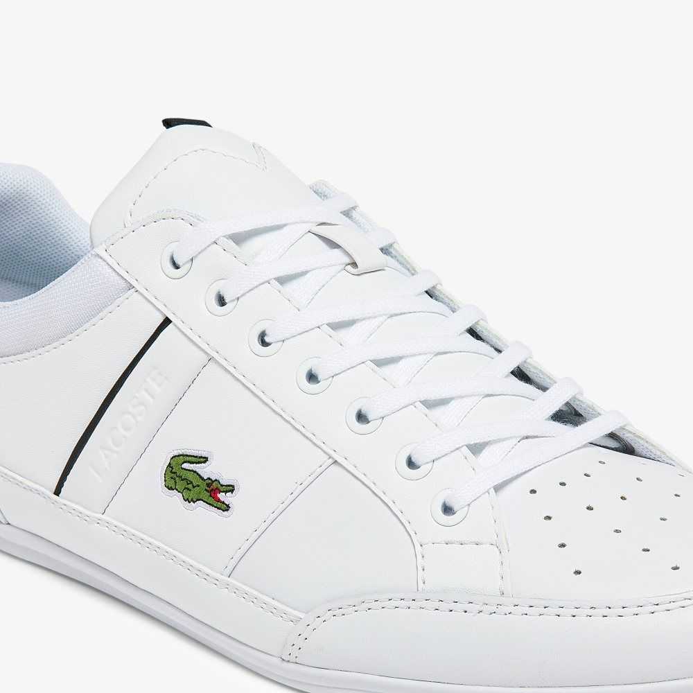 Lacoste Chaymon Leather Sneakers White/Black | WIG-780649