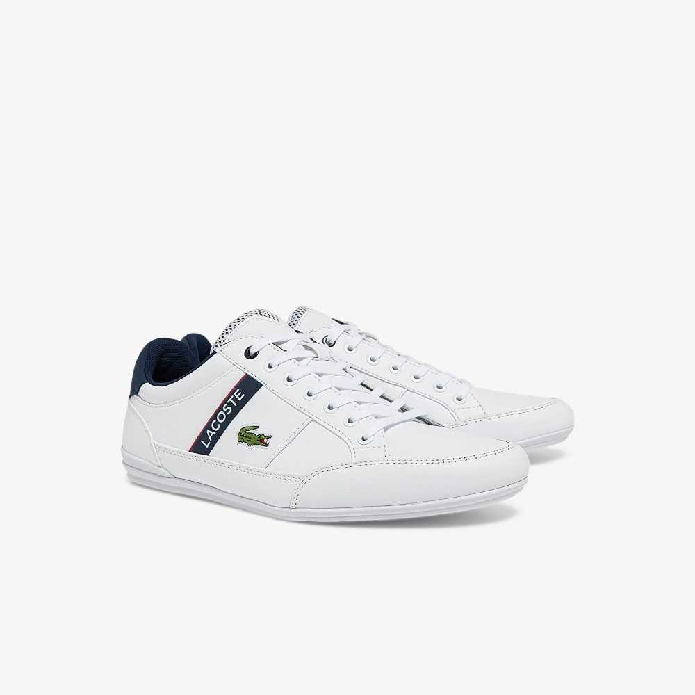 Lacoste Chaymon Sneakers Wht/Nvy/Red | ONK-946015