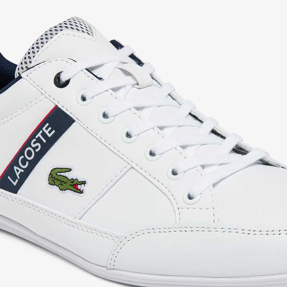 Lacoste Chaymon Sneakers Wht/Nvy/Red | ONK-946015