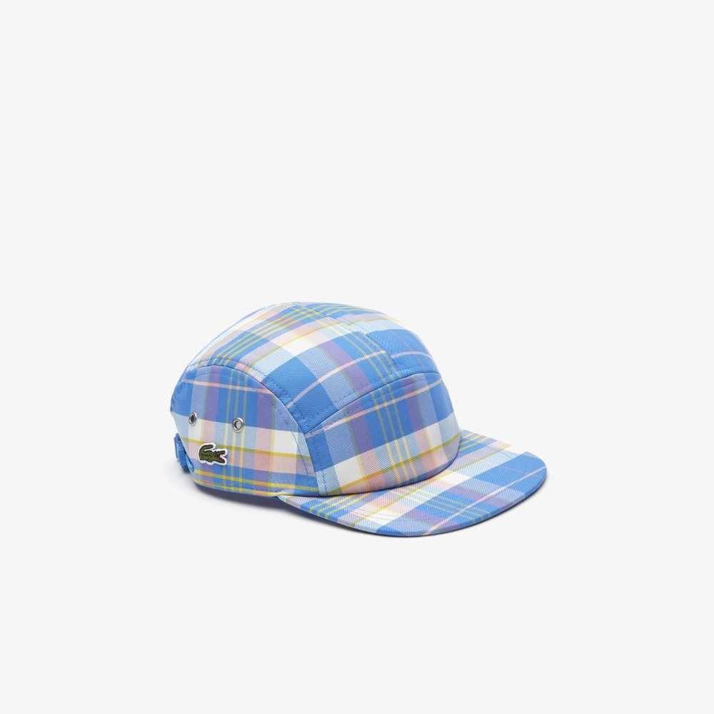 Lacoste Checkerboard Cap Blue / White | LJE-418326