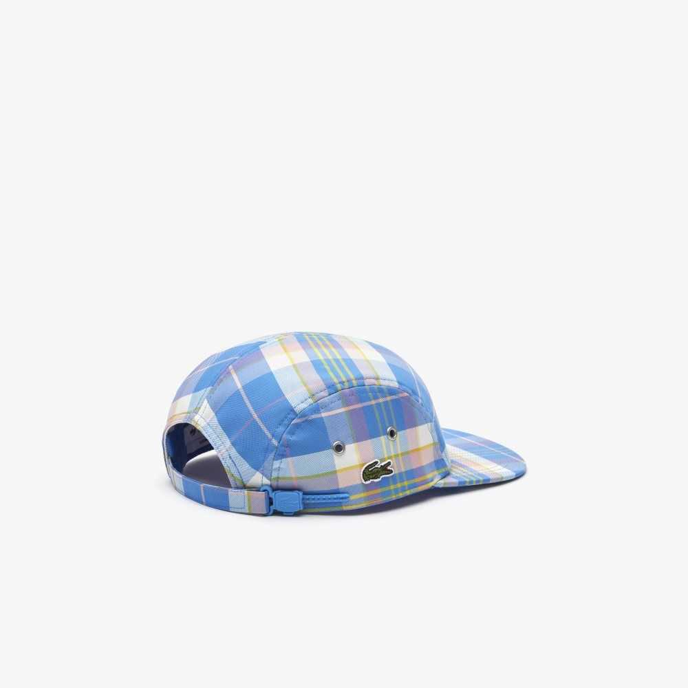 Lacoste Checkerboard Cap Blue / White | LJE-418326