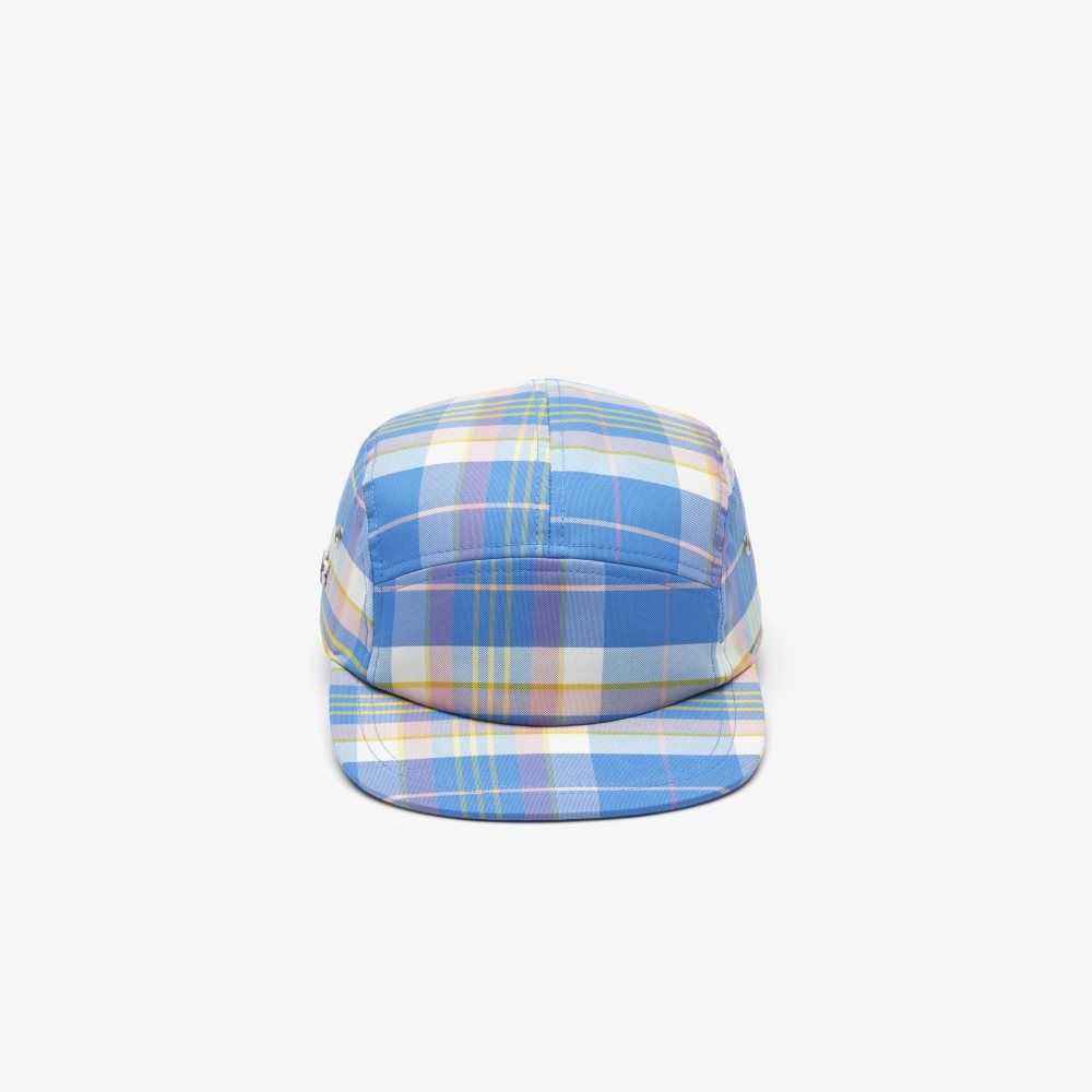 Lacoste Checkerboard Cap Blue / White | LJE-418326