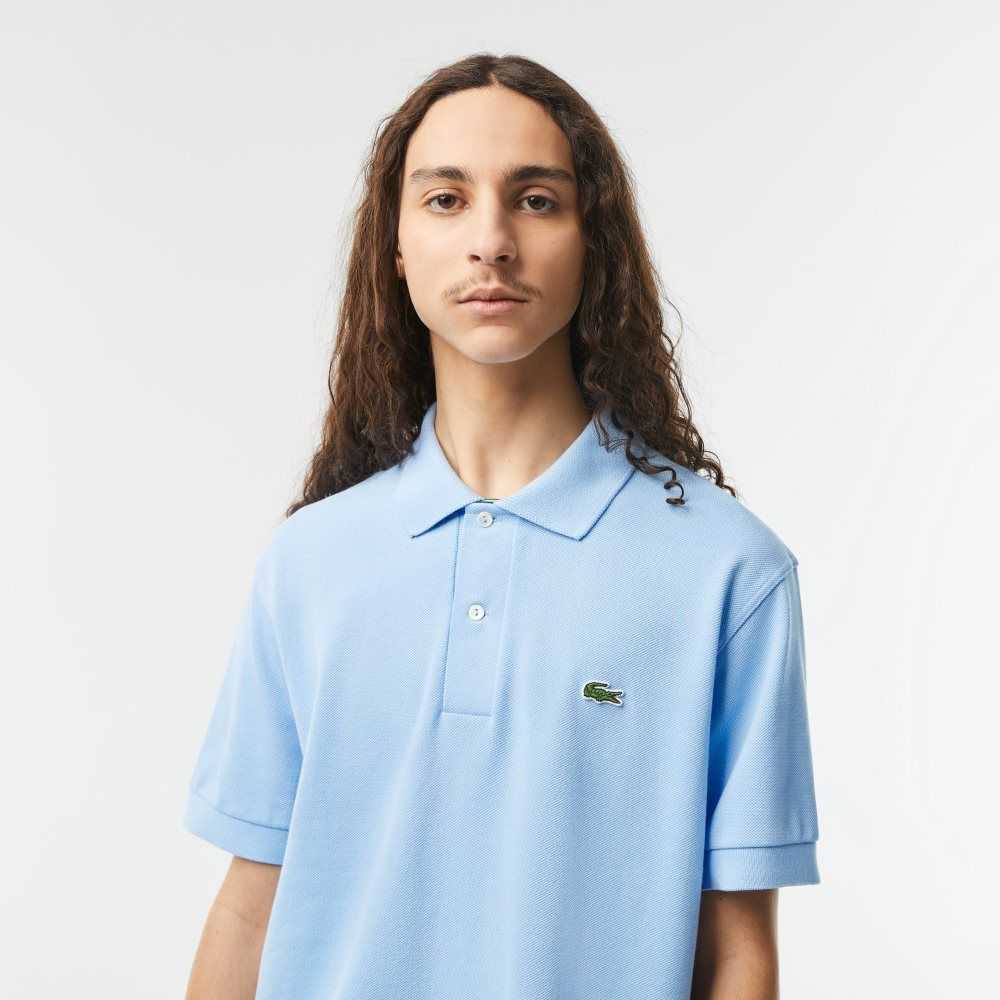 Lacoste Classic Fit Heavy Cotton Pique L.12.21 Polo Blue | BQP-369802