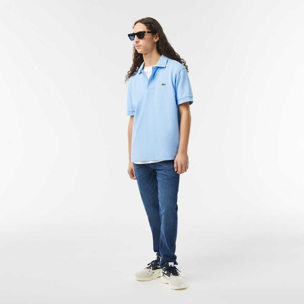 Lacoste Classic Fit Heavy Cotton Pique L.12.21 Polo Blue | BQP-369802