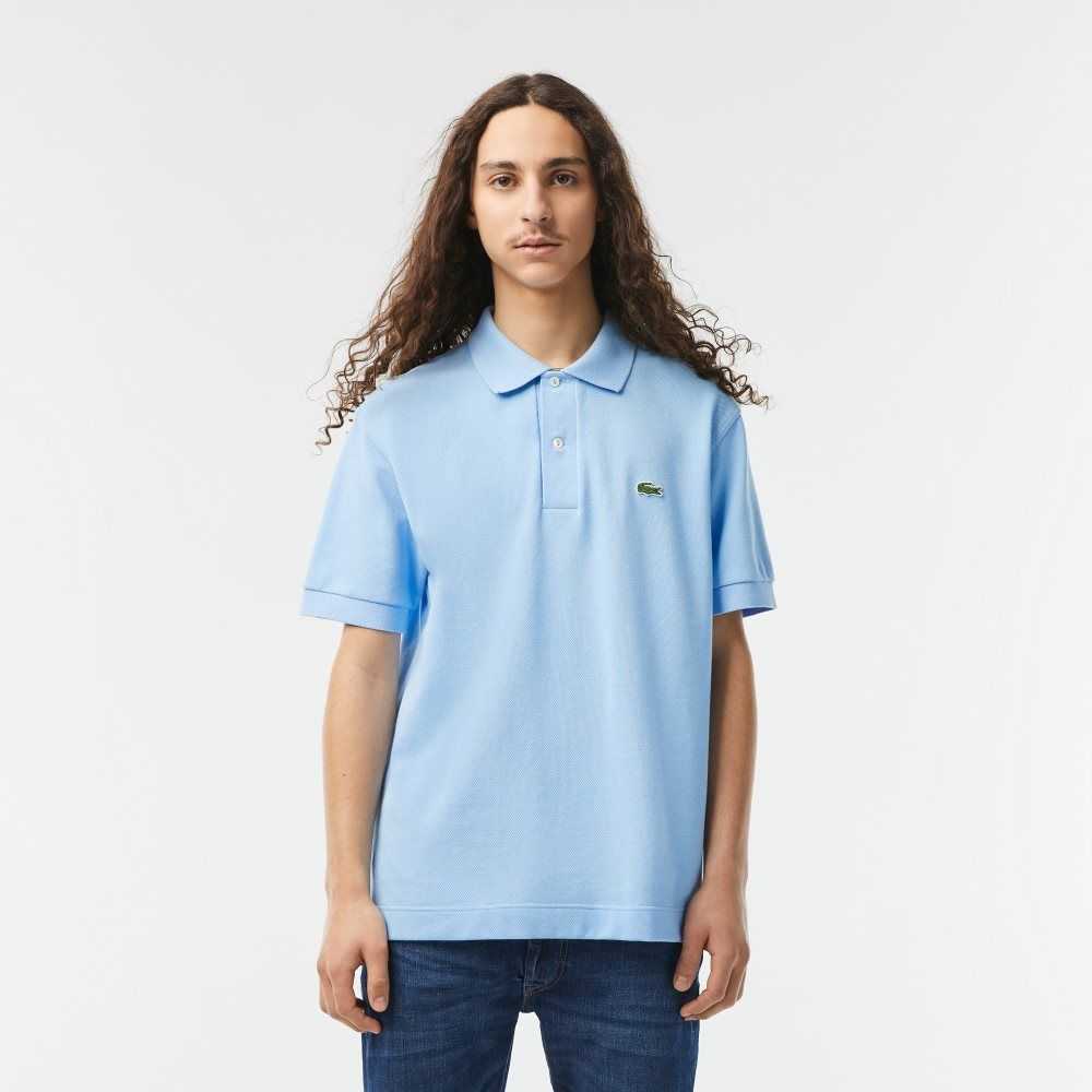 Lacoste Classic Fit Heavy Cotton Pique L.12.21 Polo Blue | BQP-369802