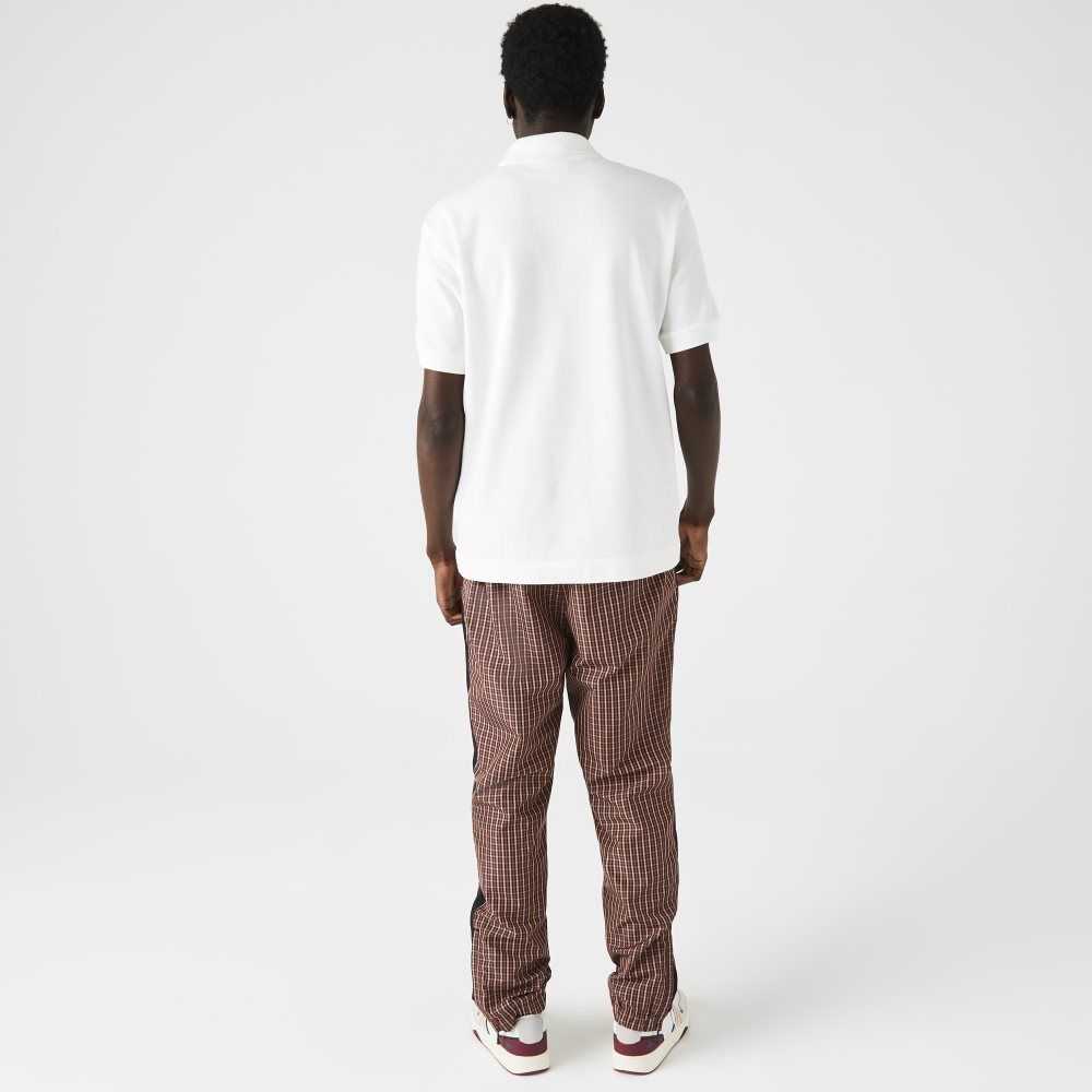 Lacoste Classic Fit Heavy Cotton Pique L.12.21 Polo White | DHM-029187