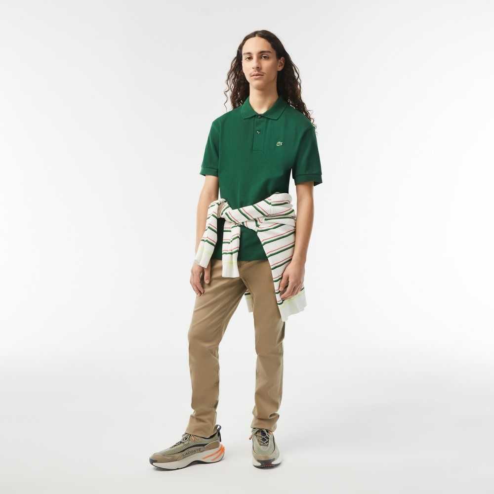 Lacoste Classic Fit Heavy Cotton Pique L.12.21 Polo Green | ILH-214706