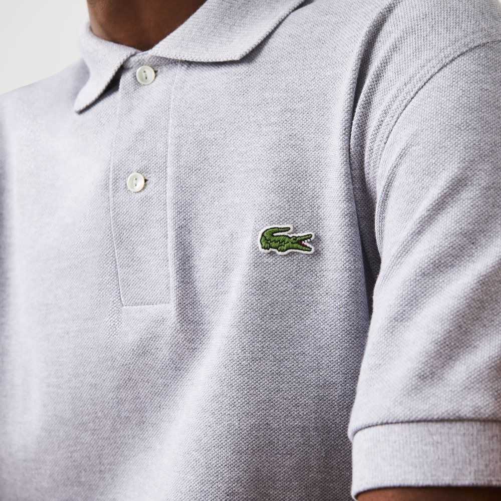 Lacoste Classic Fit Heavy Cotton Pique L.12.21 Polo Grey Chine | NKE-675412