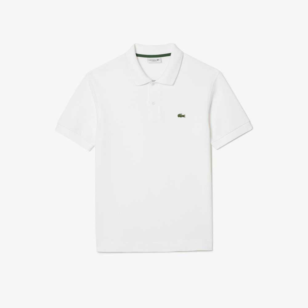 Lacoste Classic Fit Heavy Cotton Pique L.12.21 Polo White | WKD-183972