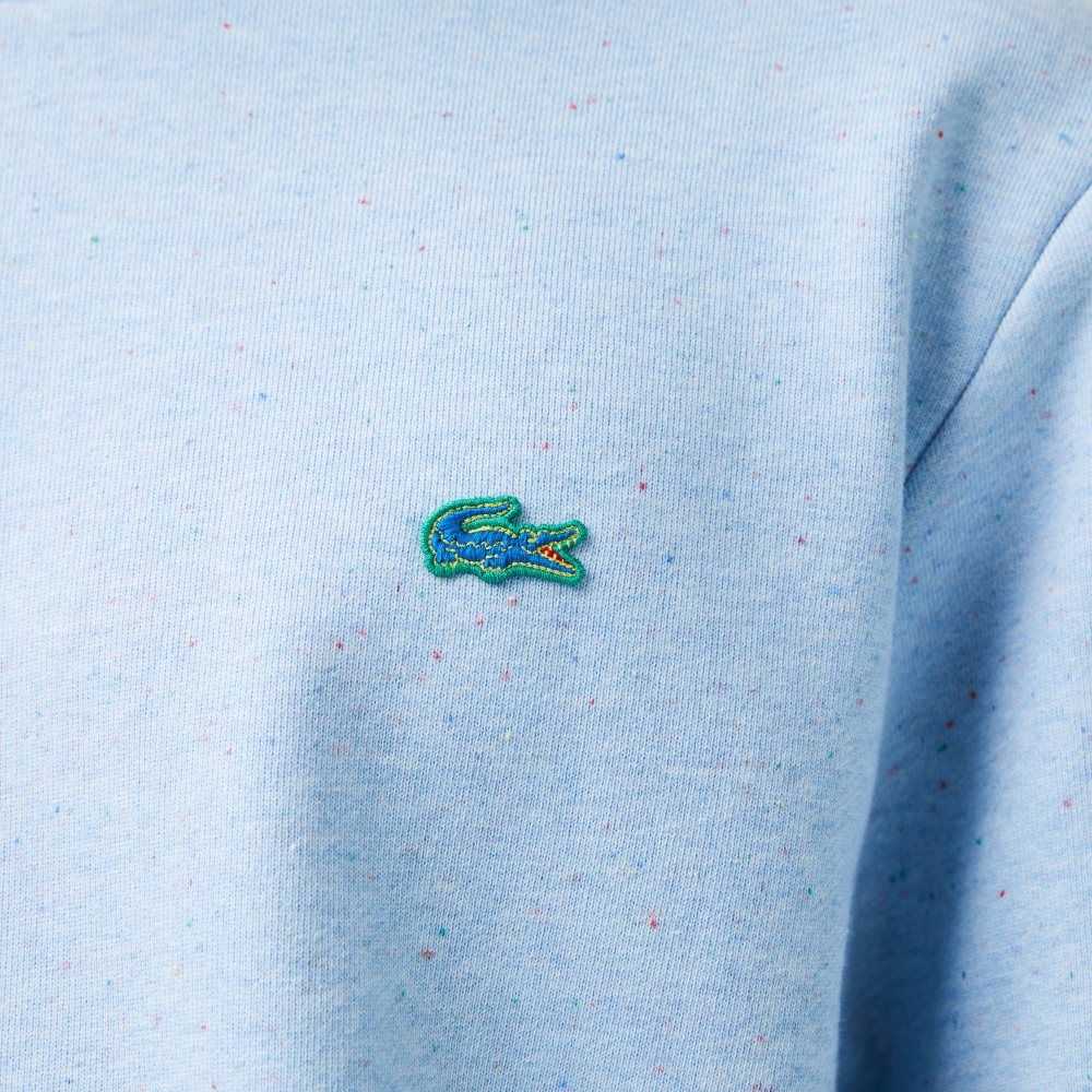 Lacoste Classic Fit Speckled Print Fleece Sweatshirt Turquoise | NGE-571829