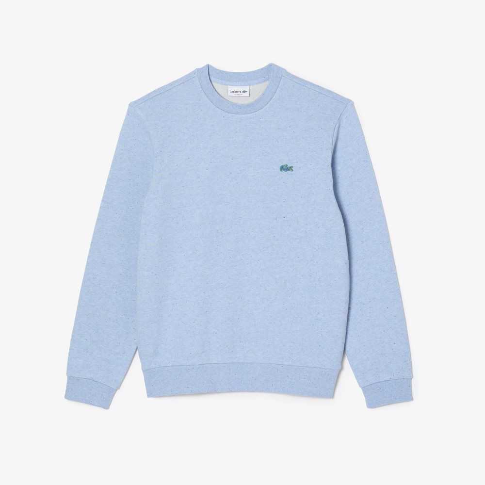 Lacoste Classic Fit Speckled Print Fleece Sweatshirt Turquoise | NGE-571829