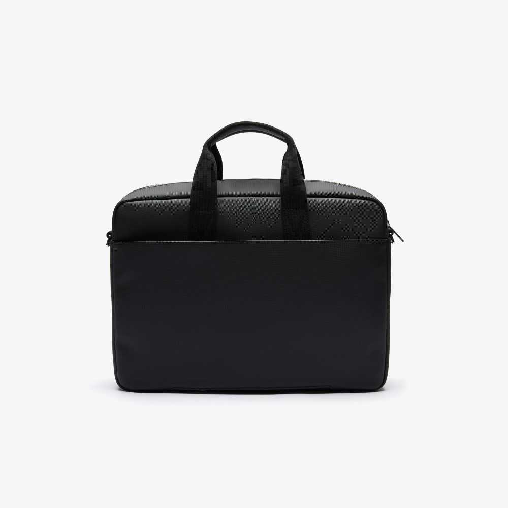 Lacoste Classic Petit Pique Computer Bag Black | SOQ-501942