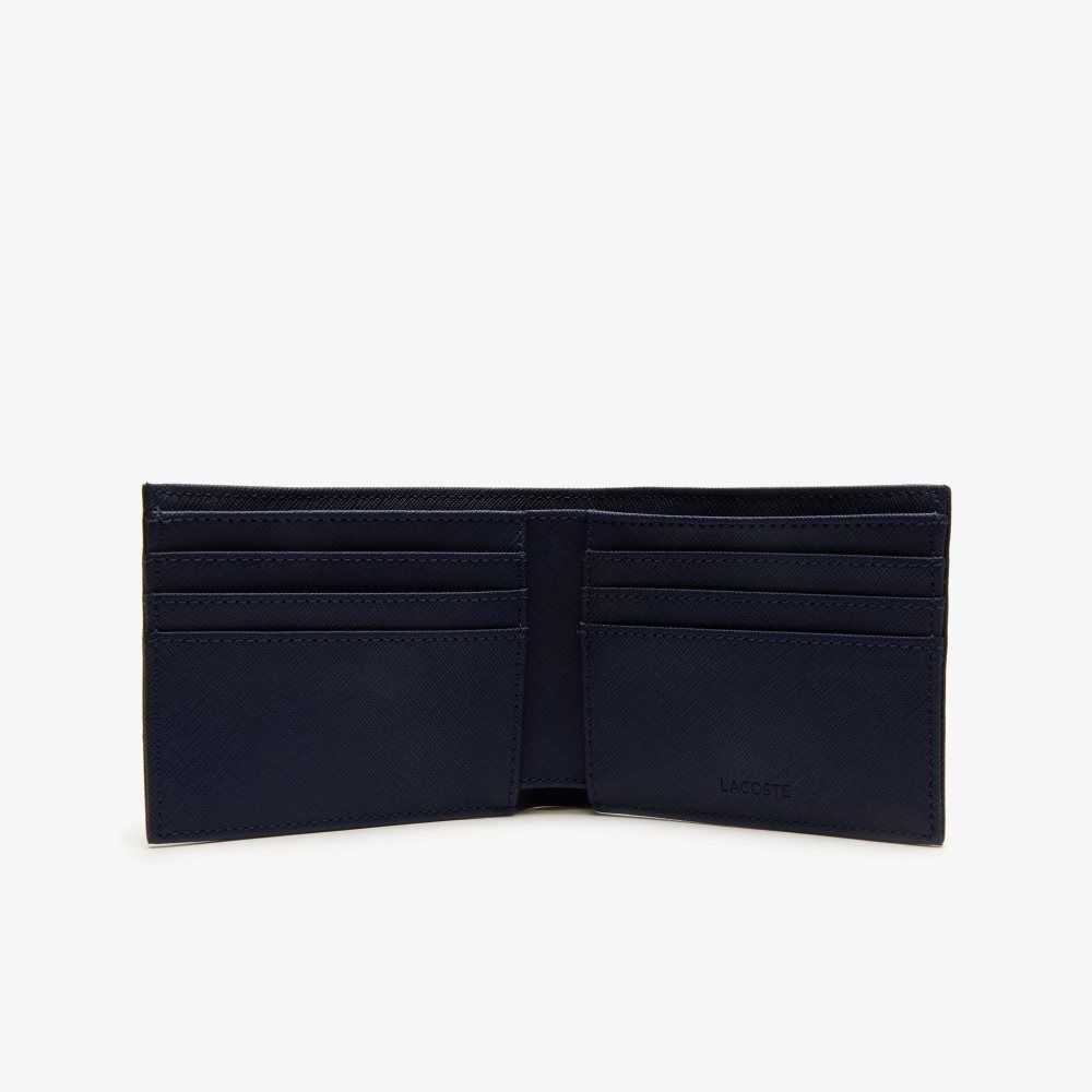 Lacoste Classic Petit Pique Six Card Wallet Peacoat | RWQ-108342