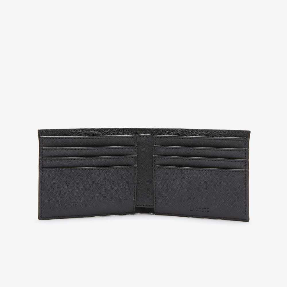 Lacoste Classic Petit Pique Six Card Wallet Black | TKY-081362