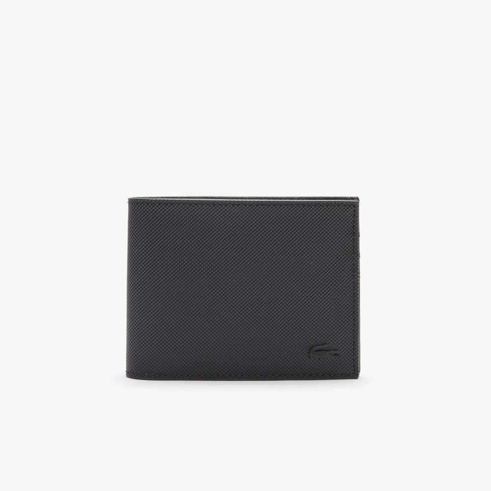 Lacoste Classic Petit Pique Six Card Wallet Black | TKY-081362