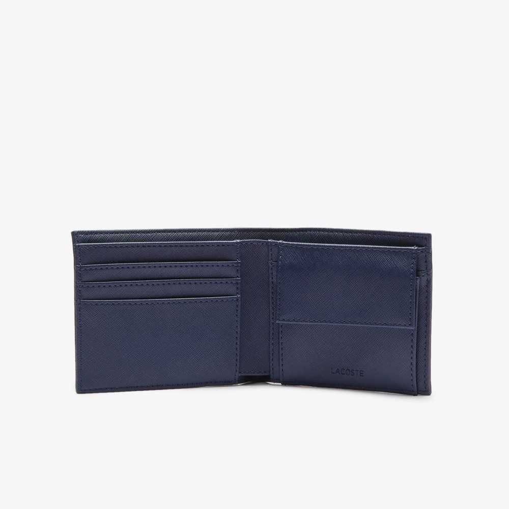 Lacoste Classic Petit Pique Three Card Wallet Peacoat | ZNY-719635