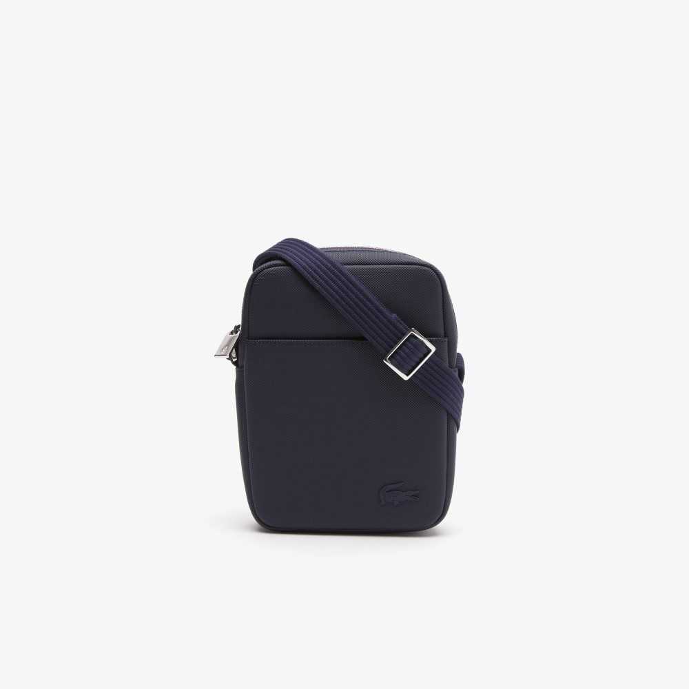 Lacoste Classic Petit Pique Vertical Zip Bag Peacoat | YHJ-293674