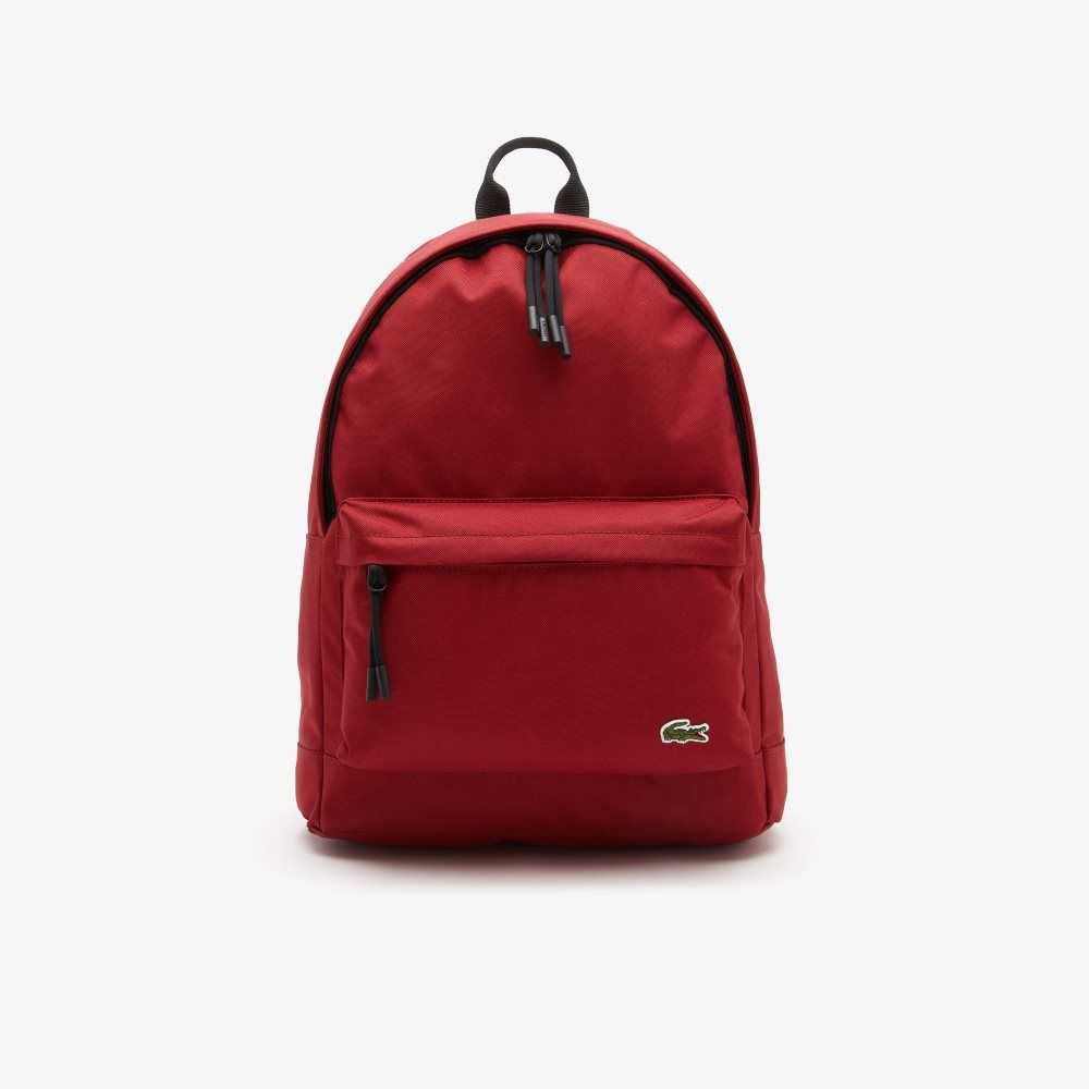 Lacoste Computer Compartment Backpack Biking Red | HIC-963580