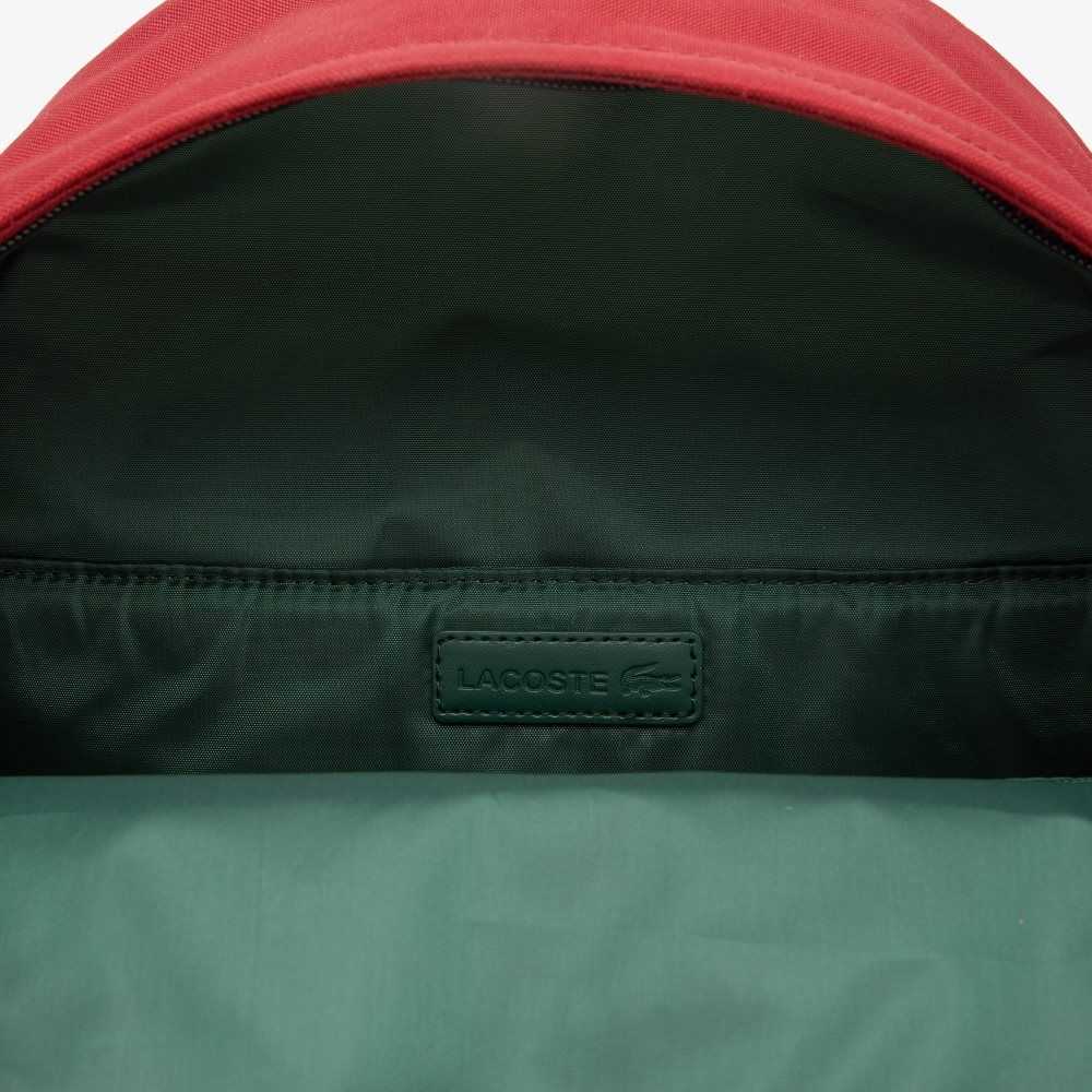 Lacoste Computer Compartment Backpack Biking Red | HIC-963580