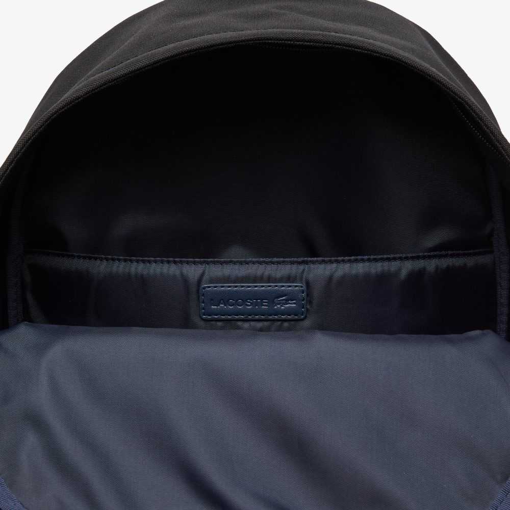 Lacoste Computer Compartment Backpack Black | AST-953280