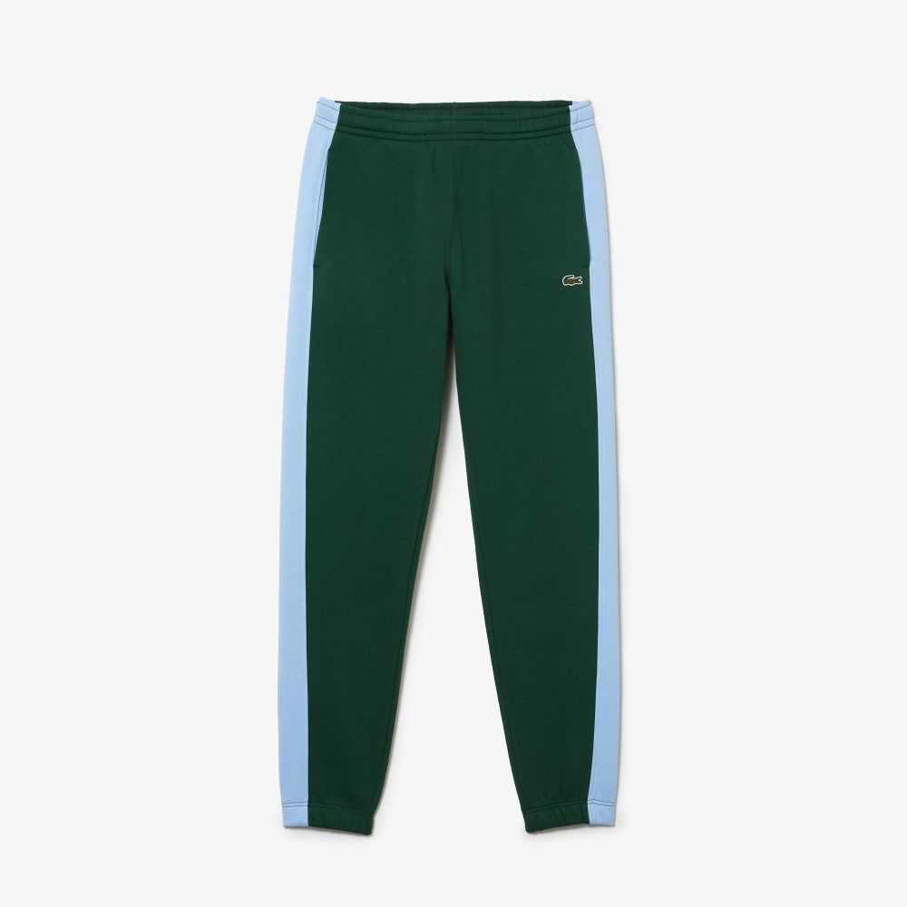 Lacoste Contrast Bands Trackpants Green / Blue | KPQ-231709