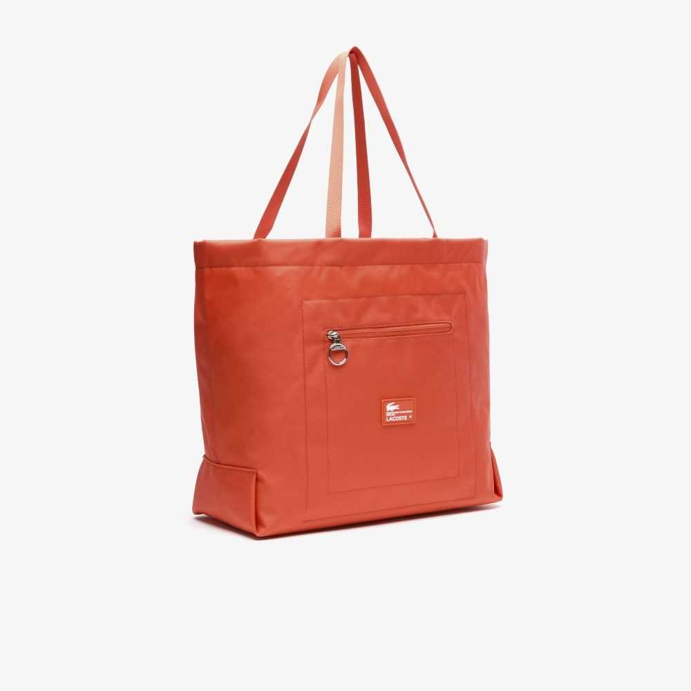 Lacoste Contrast Branding Oversized Tote Bag Pasteque | ADH-231864