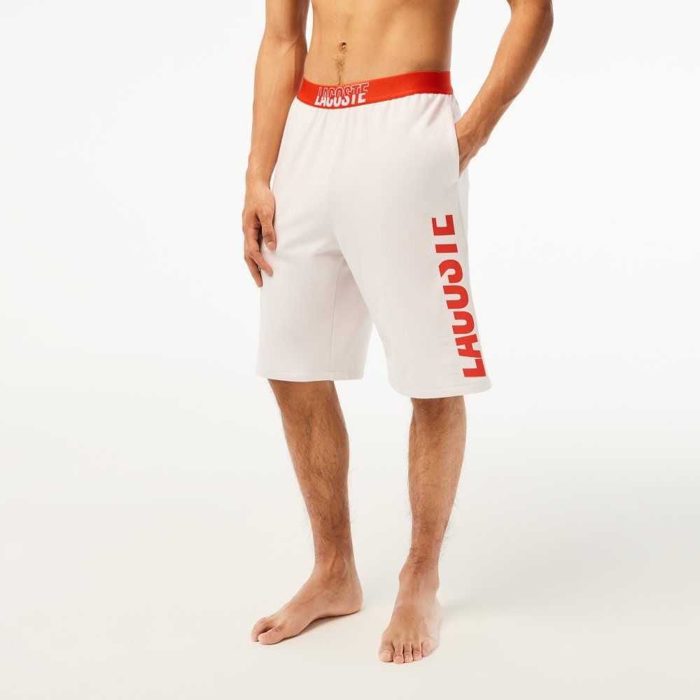 Lacoste Contrast Logo Waistband Shorts Beige | CTG-910726