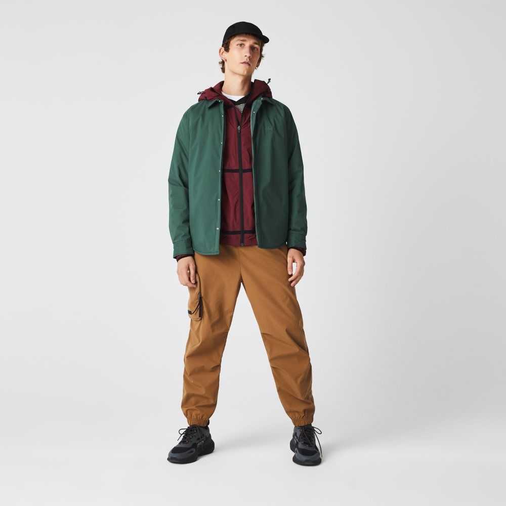 Lacoste Contrast Oversized Branding Trackpants Brown | ETC-603974