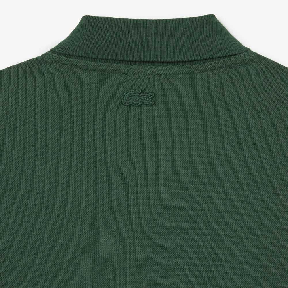 Lacoste Contrast Placket And Crocodile Badge Polo Green | CZE-635914