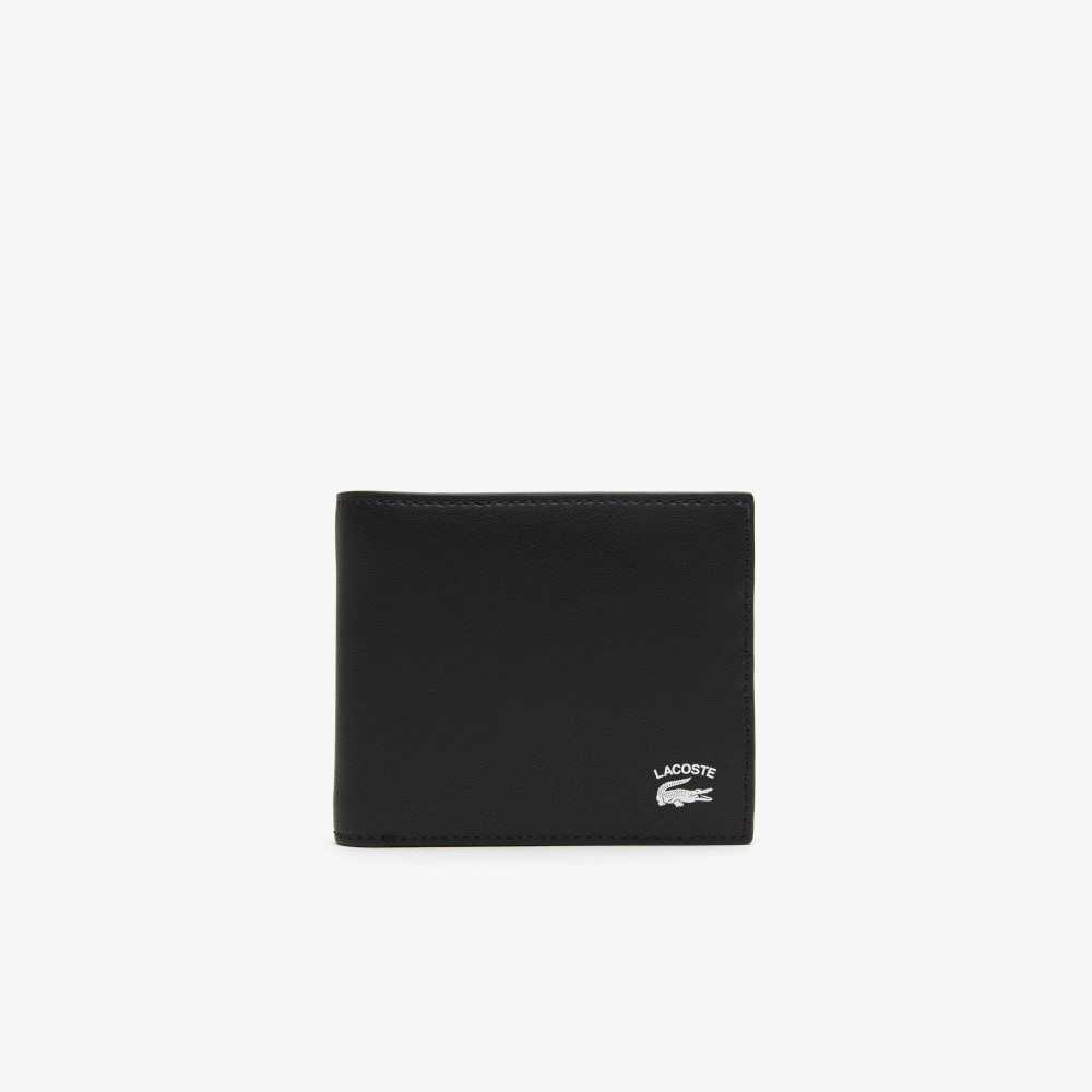 Lacoste Contrast Print Wallet Black | OXQ-682570