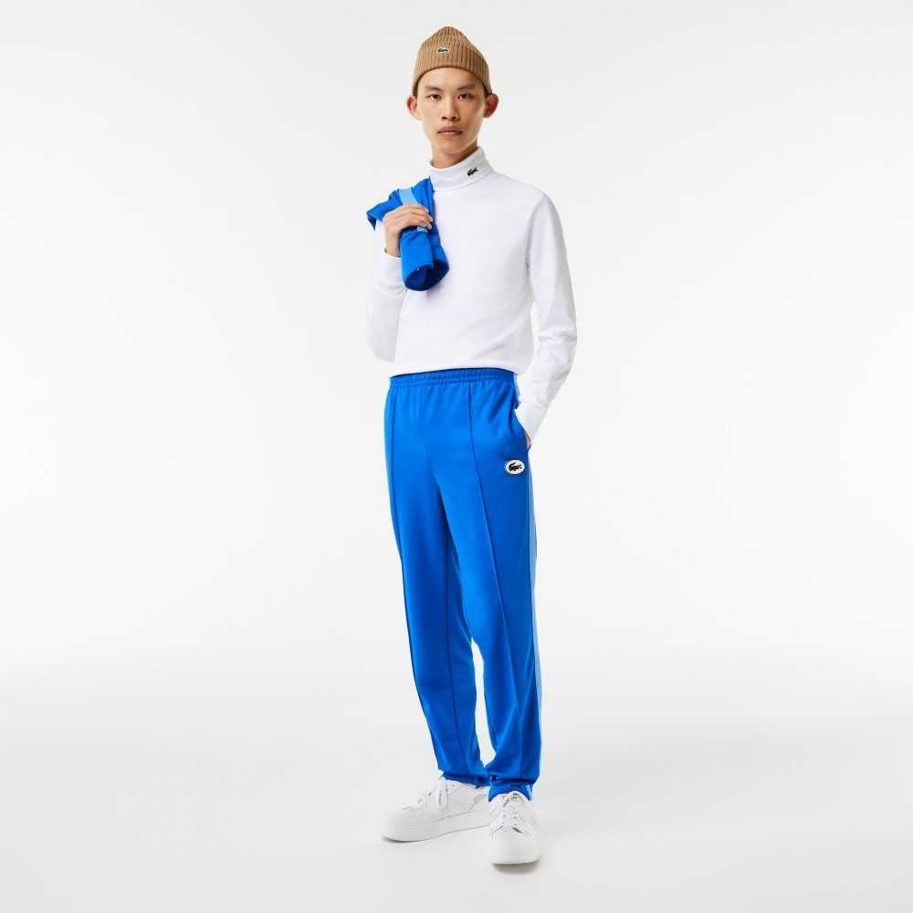 Lacoste Contrast Side Band Trackpants Blue | VUJ-917845