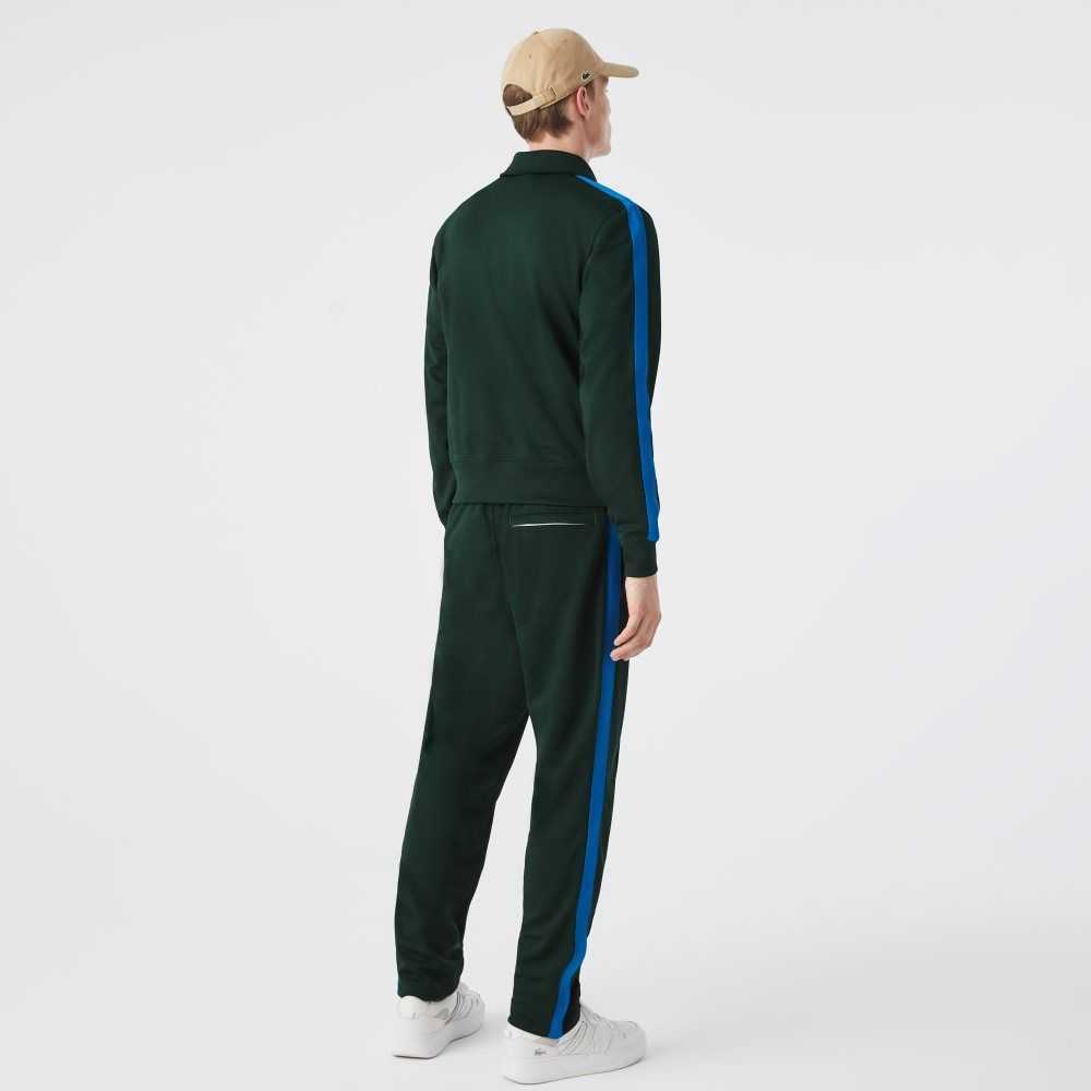 Lacoste Contrast Side Band Trackpants Green | JEG-625743