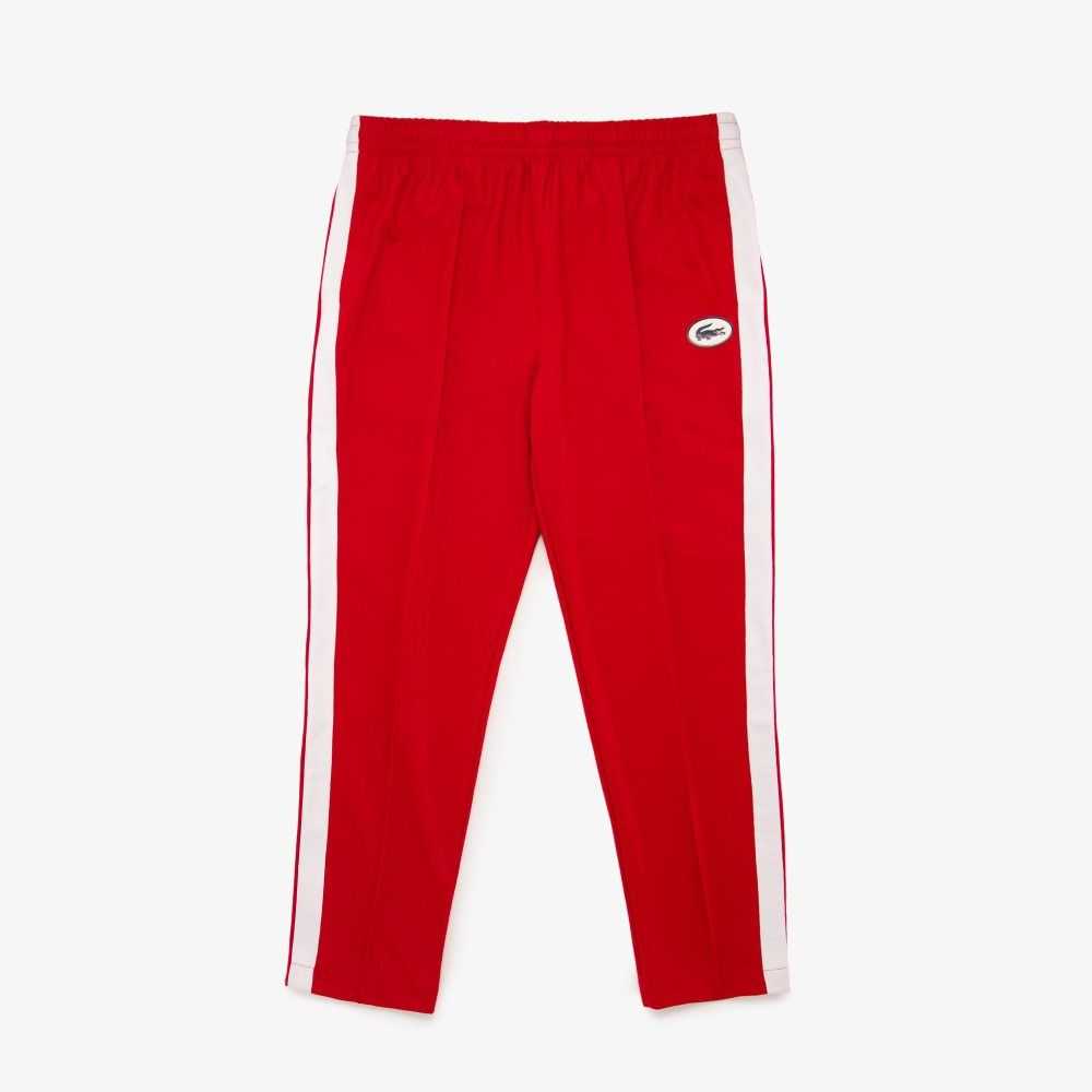 Lacoste Contrast Side Band Trackpants Red | KFR-839561